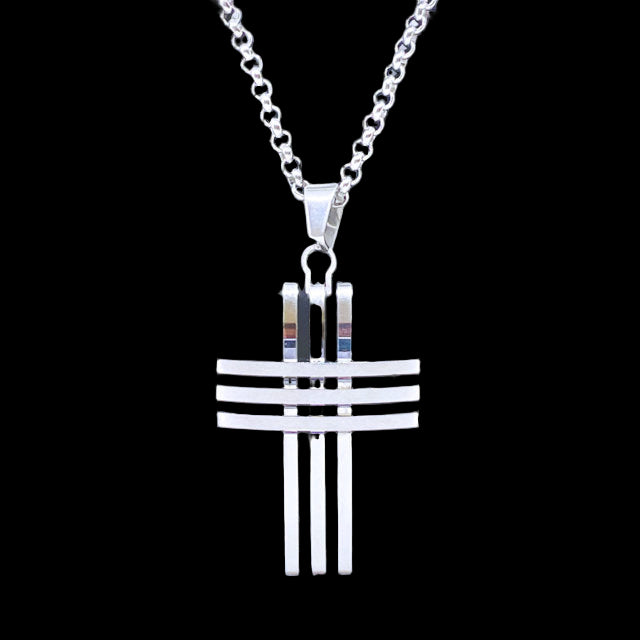 Stainless Steel Triple Cross