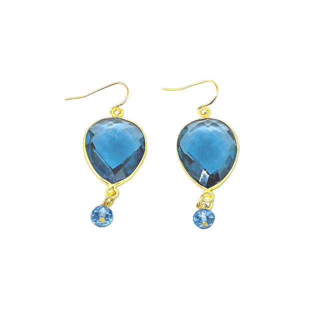 London Blue Topaz Teardrop Earrings