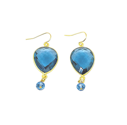 London Blue Topaz Teardrop Earrings