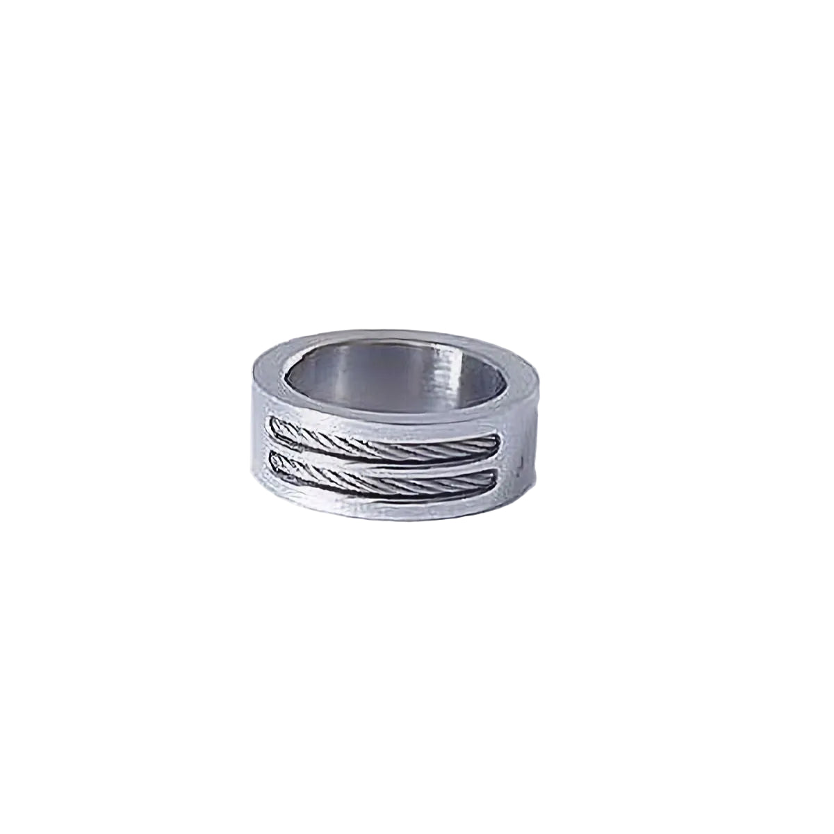 Stainless Steel Cable Inlay Ring: A Timeless Symbol of Strength and Style