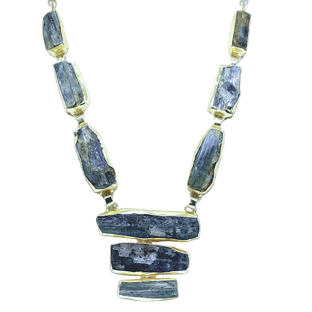 Raw Labradorite Stone Necklace
