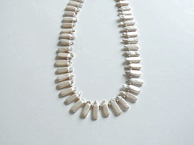 Champagne Stick Pearl Necklace