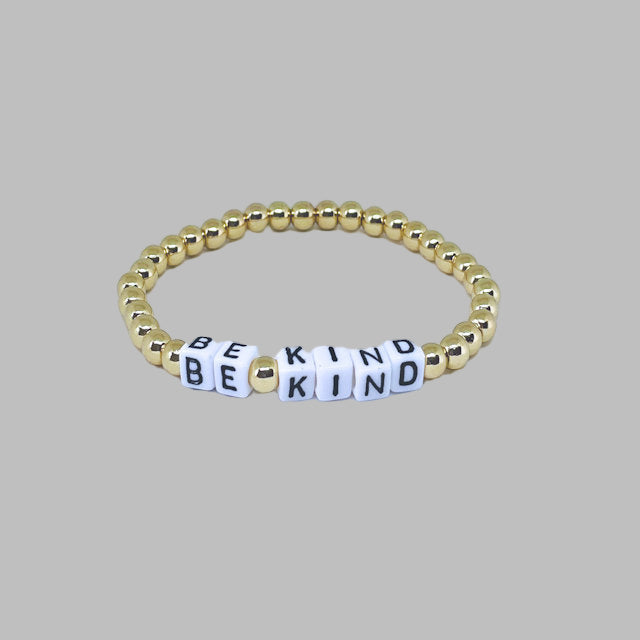 "Be Kind" Gold Hematite Bracelet