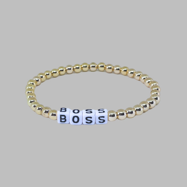 "Boss" Gold Hematite Bracelet