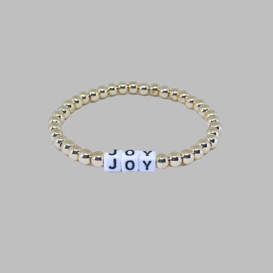 "Joy" Gold Hematite Bracelet