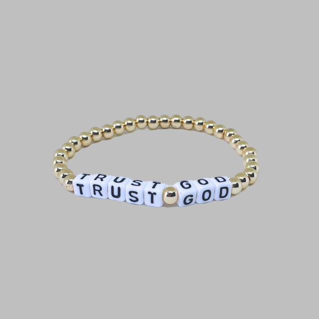 "Trust" Gold Hematite Bracelet