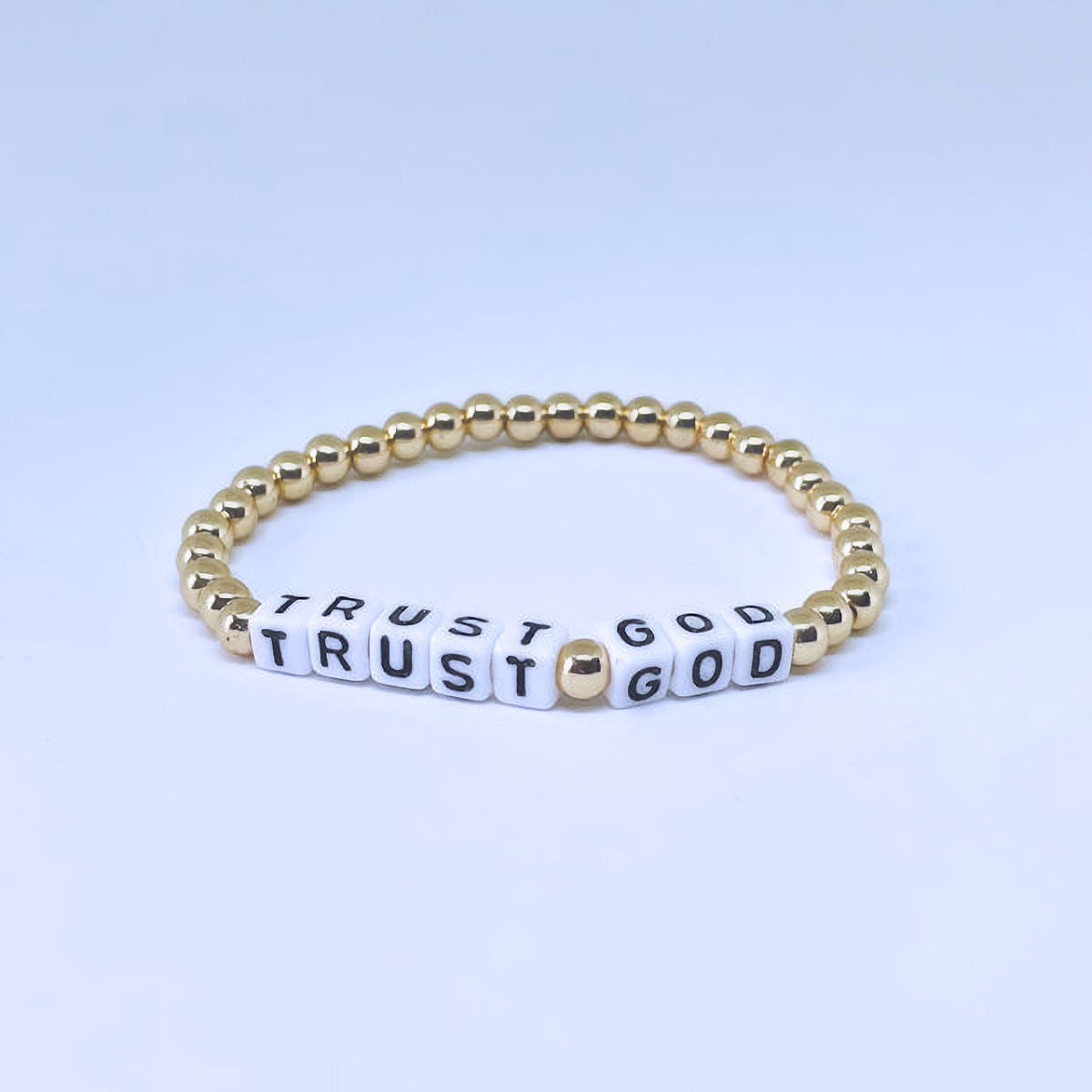 "Trust" Gold Hematite Bracelet