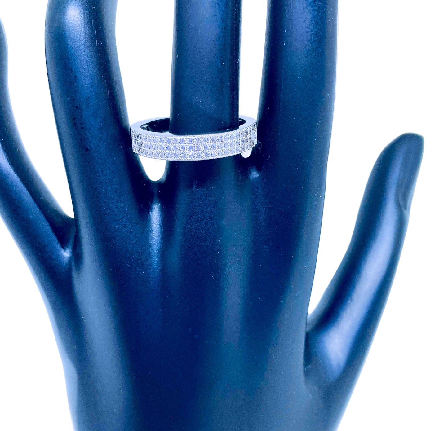 Sterling Silver Half Eternity Band Ring