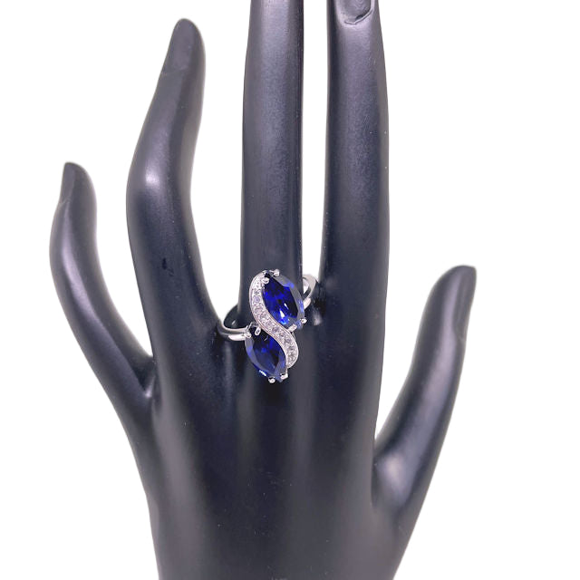 Blue Lab Created Sapphire Ring