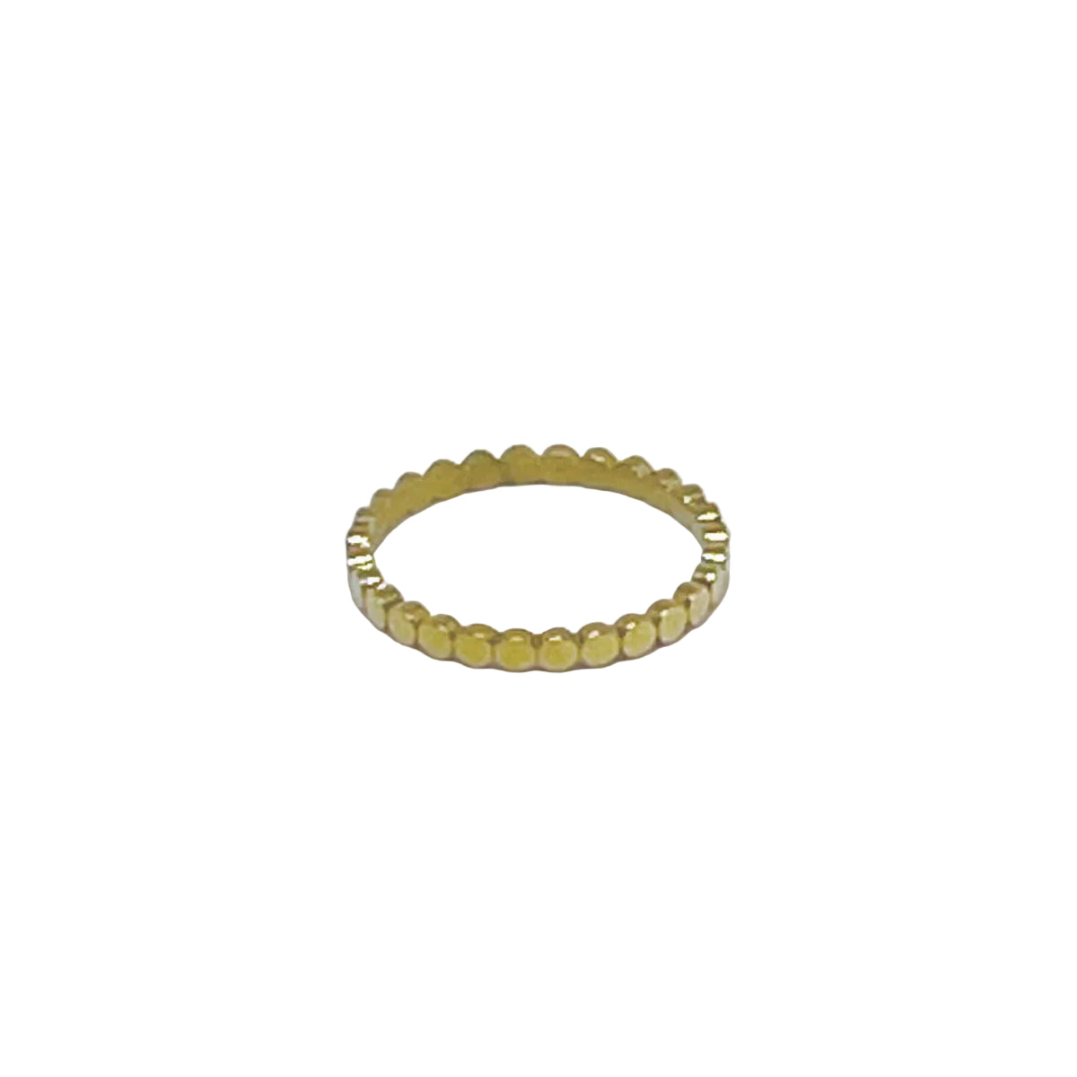 Gold Stainless Steel Circle Stacking Ring