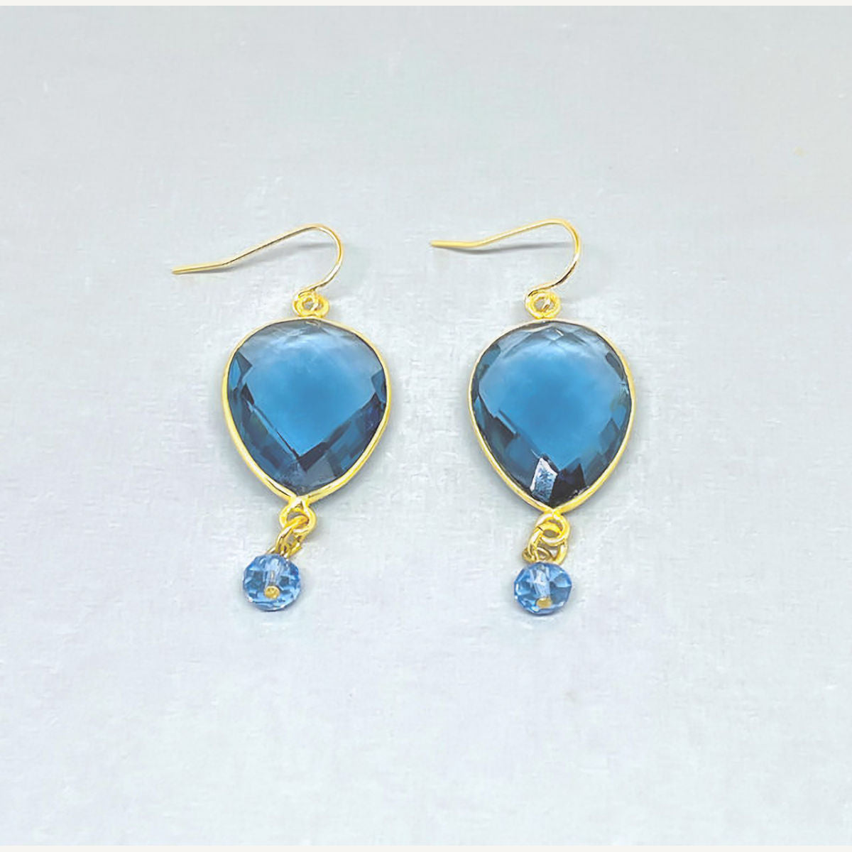 London Blue Topaz Teardrop Earrings