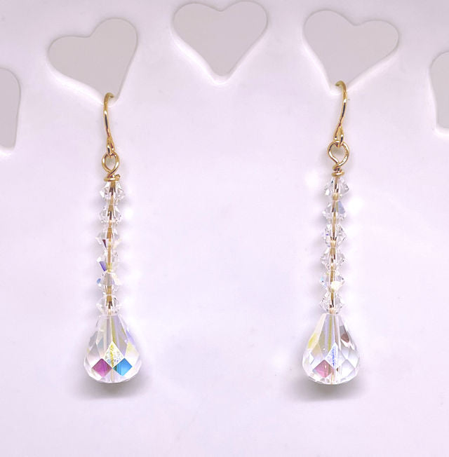 Sophisticated Dangling Crystal Earrings