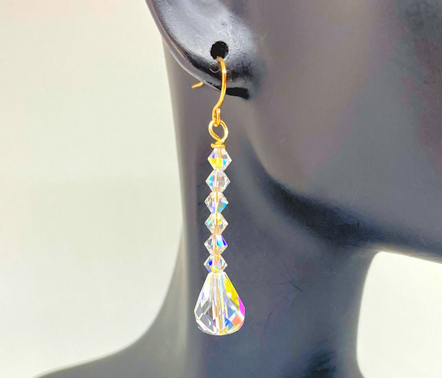 Sophisticated Dangling Crystal Earrings