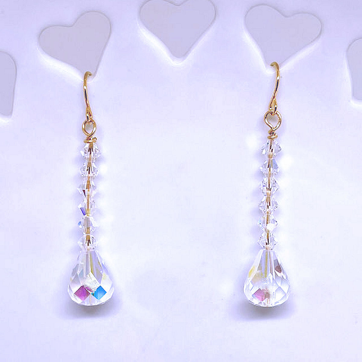 Sophisticated Dangling Crystal Earrings