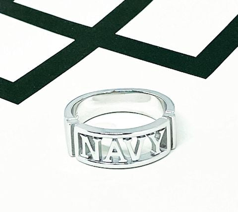 Sterling Silver Navy Ring: Naval Elegance for Every Occasion