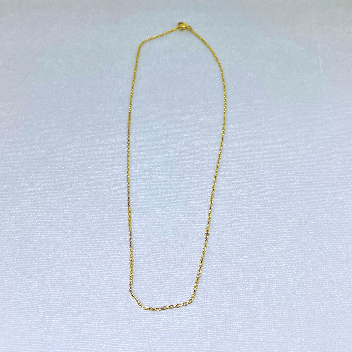 1.5mm Gold Stainless Steel Cable Necklace