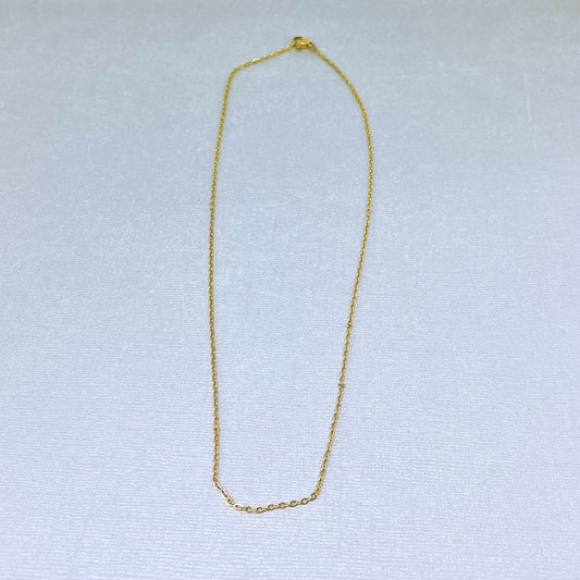 1.5mm Gold Stainless Steel Cable Necklace