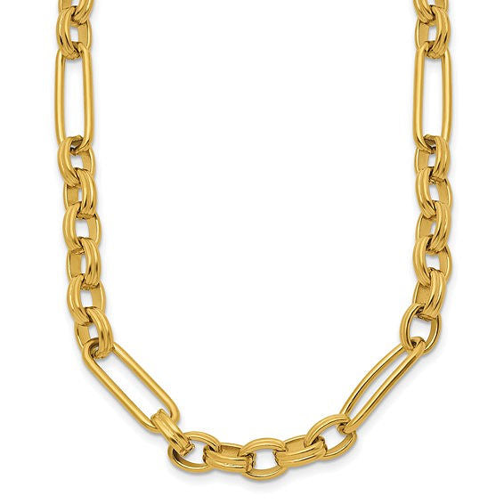 Yellow Stainless Steel Link Necklace