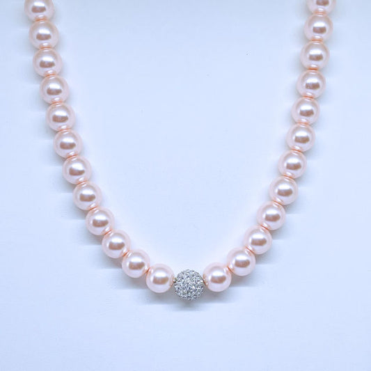 Celestial Pink Pearl Necklace