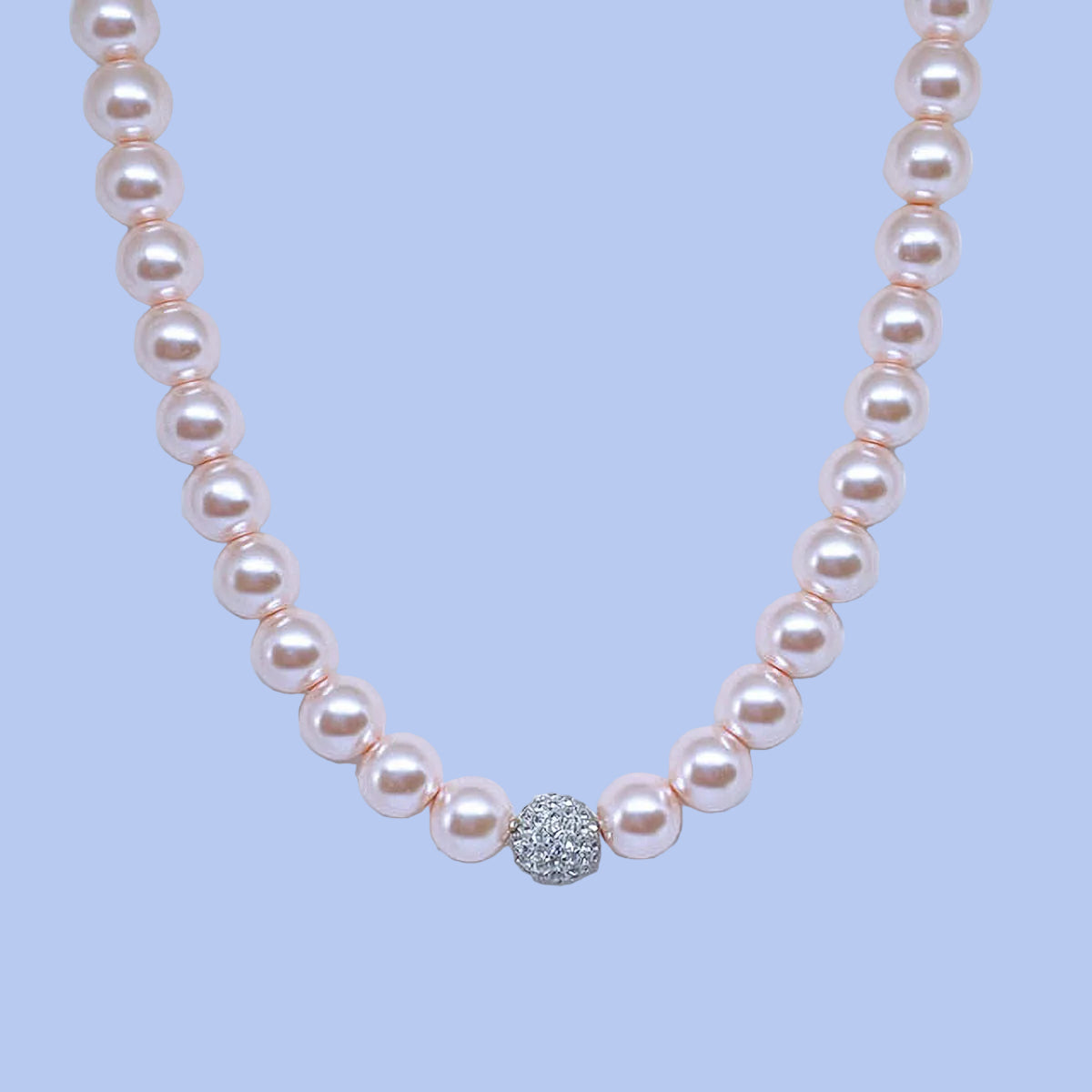 Celestial Pink Pearl Necklace