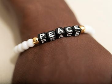 Tranquil Harmony: The 'PEACE' Bracelet