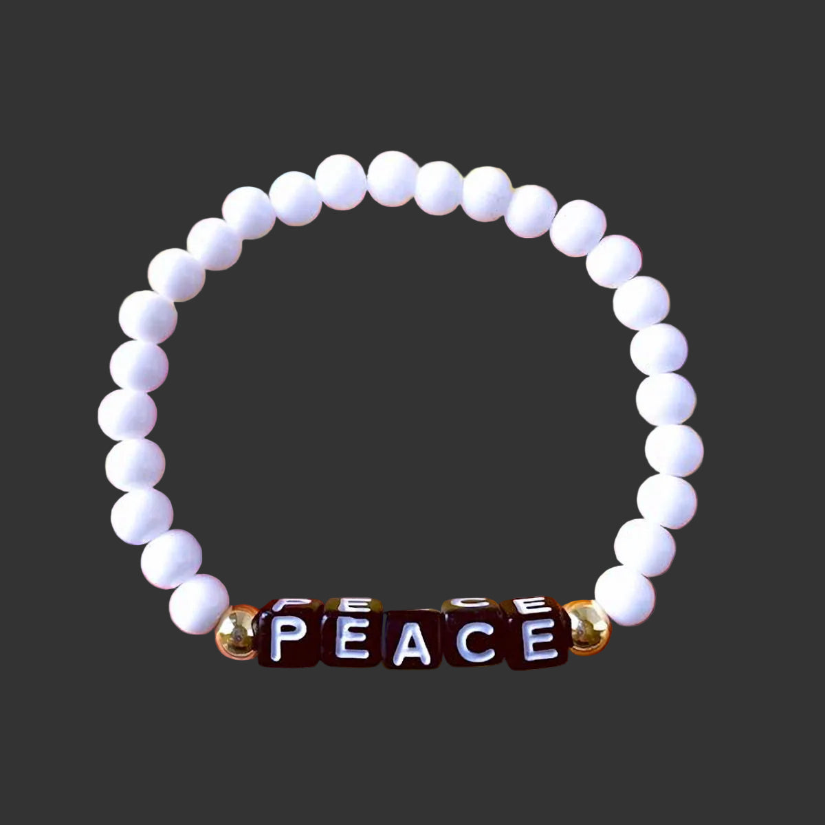 Tranquil Harmony: The 'PEACE' Bracelet