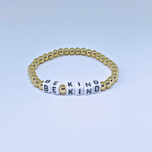 "Be Kind" Gold Hematite Bracelet