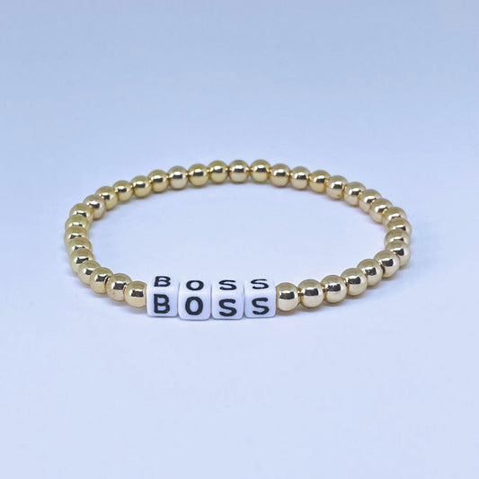 "Boss" Gold Hematite Bracelet