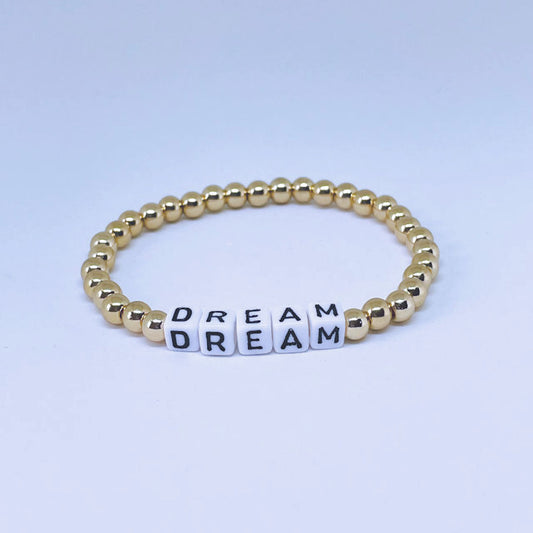 "Dream" Gold Hematite Bracelet