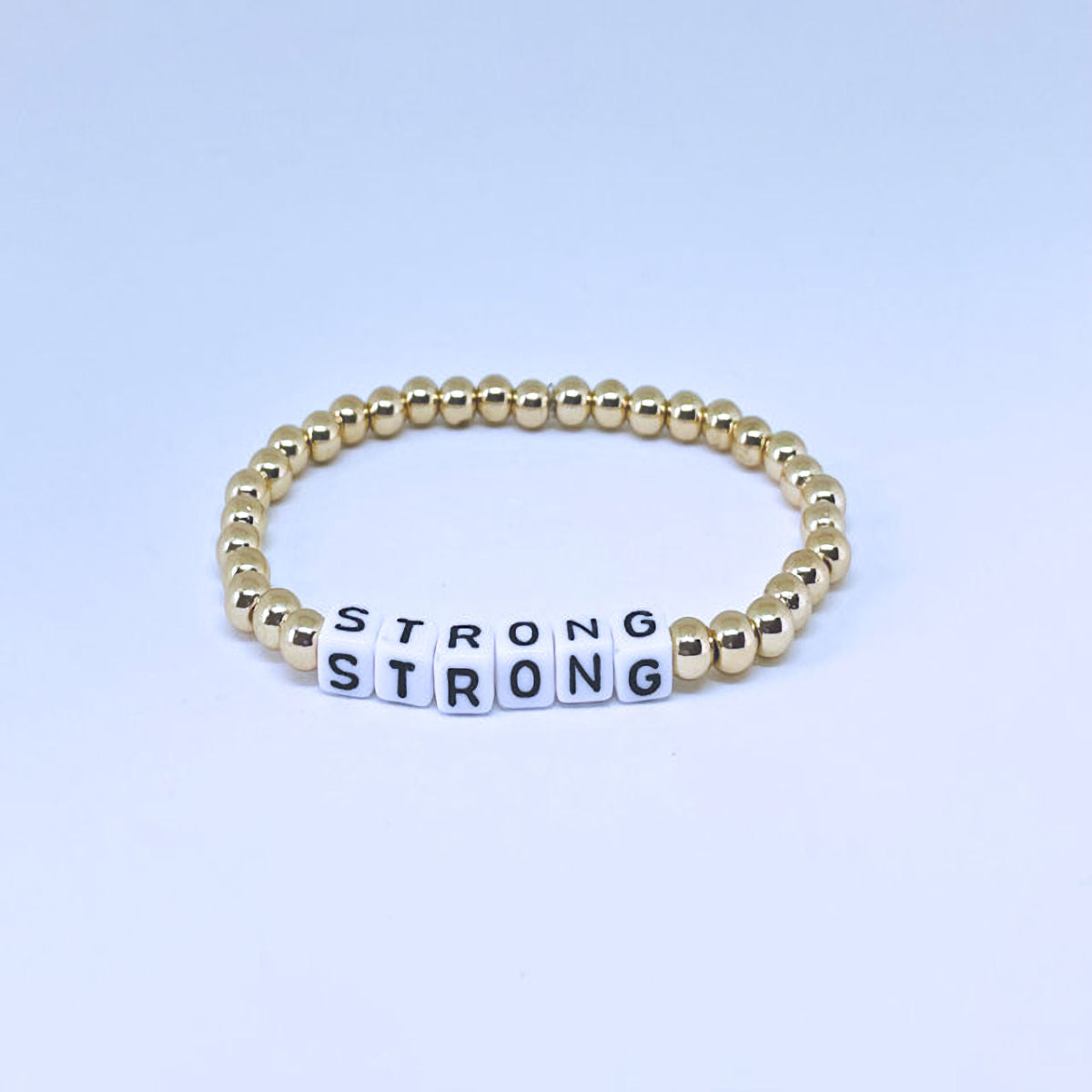 "Strong" Gold Hematite Bracelet