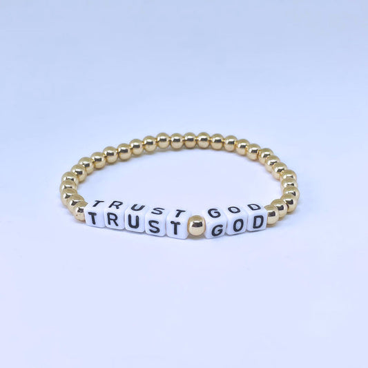 "Trust" Gold Hematite Bracelet