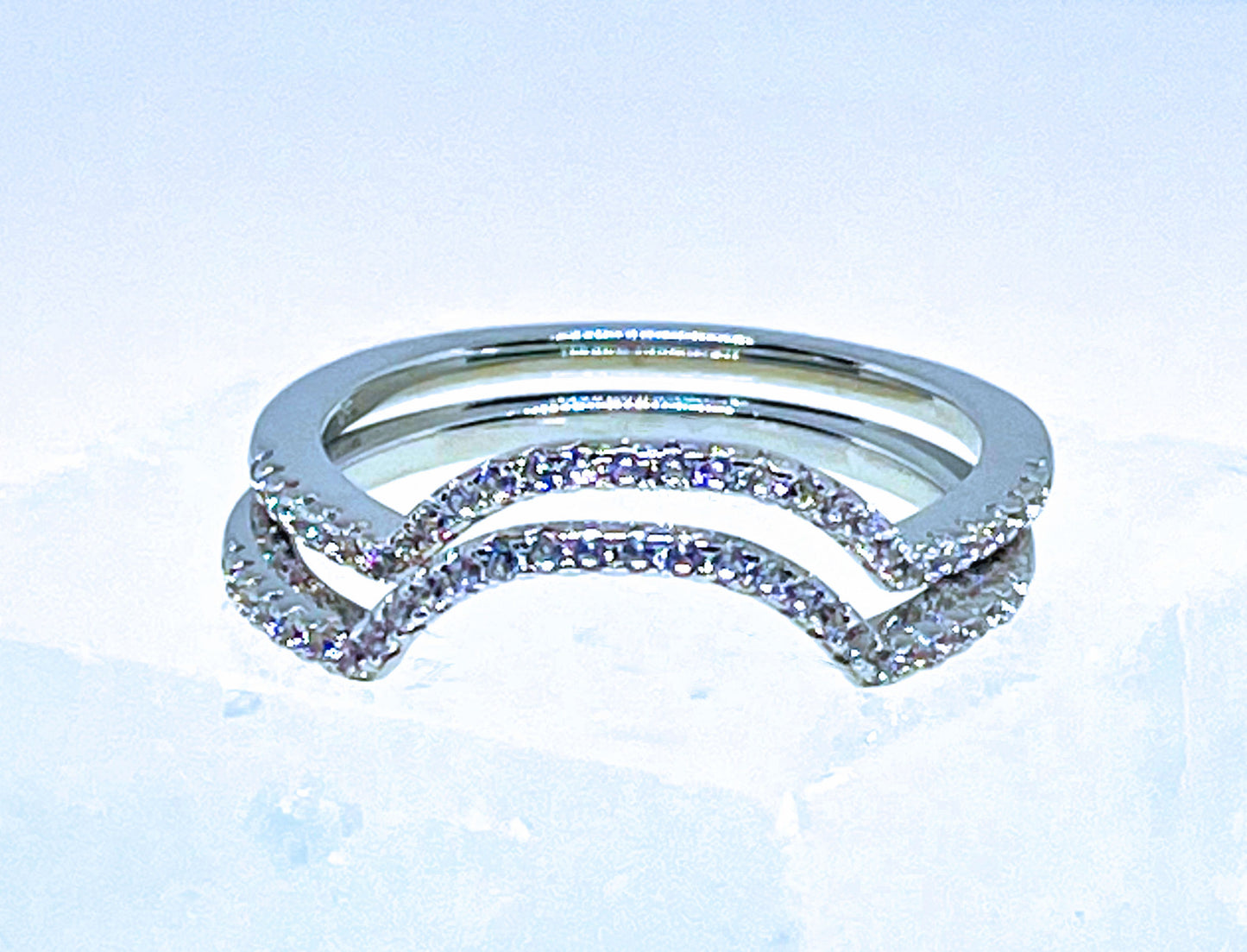 Stackable Ring Set with CZ Stones