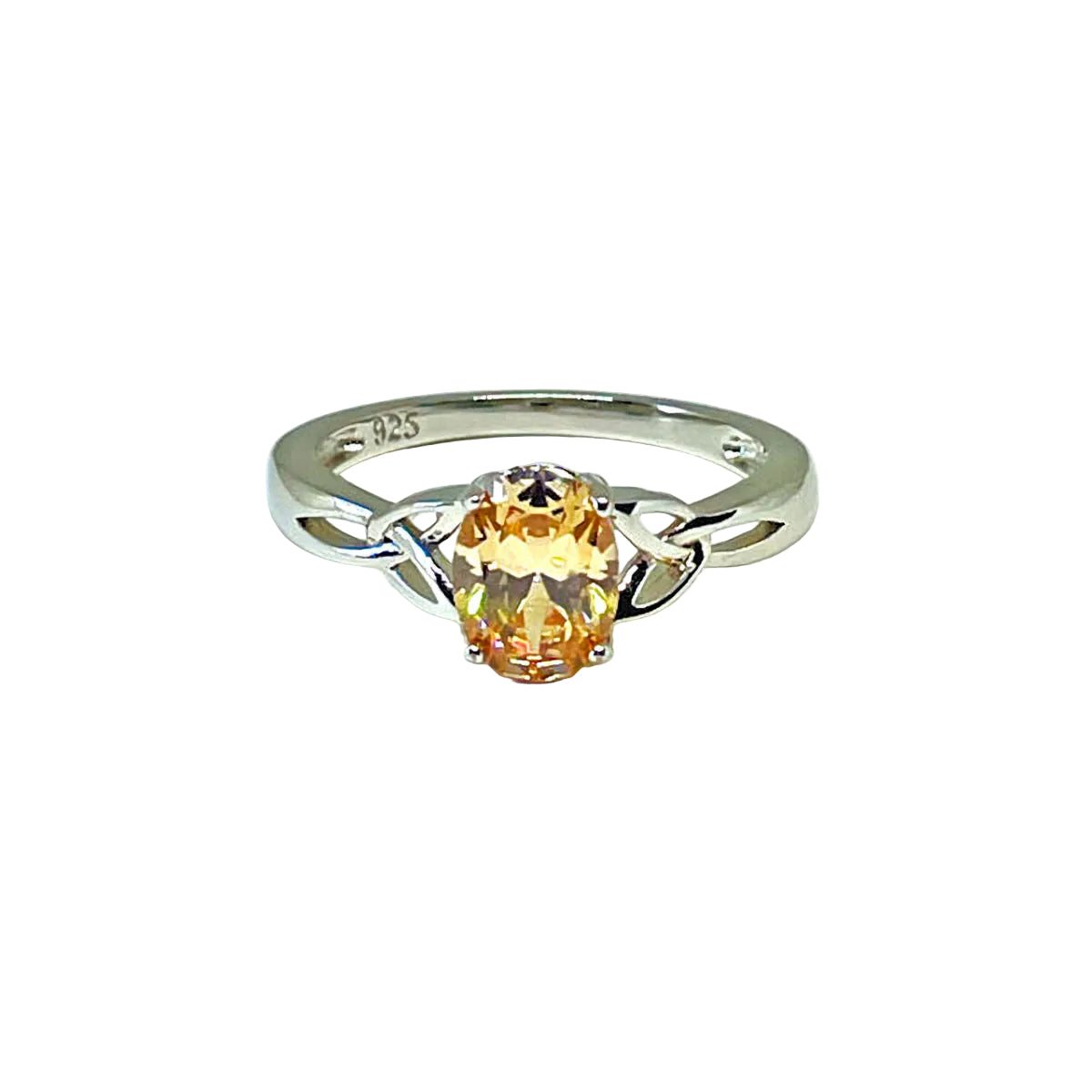 Champagne CZ Ring