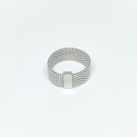 Sterling Silver Mesh Ring