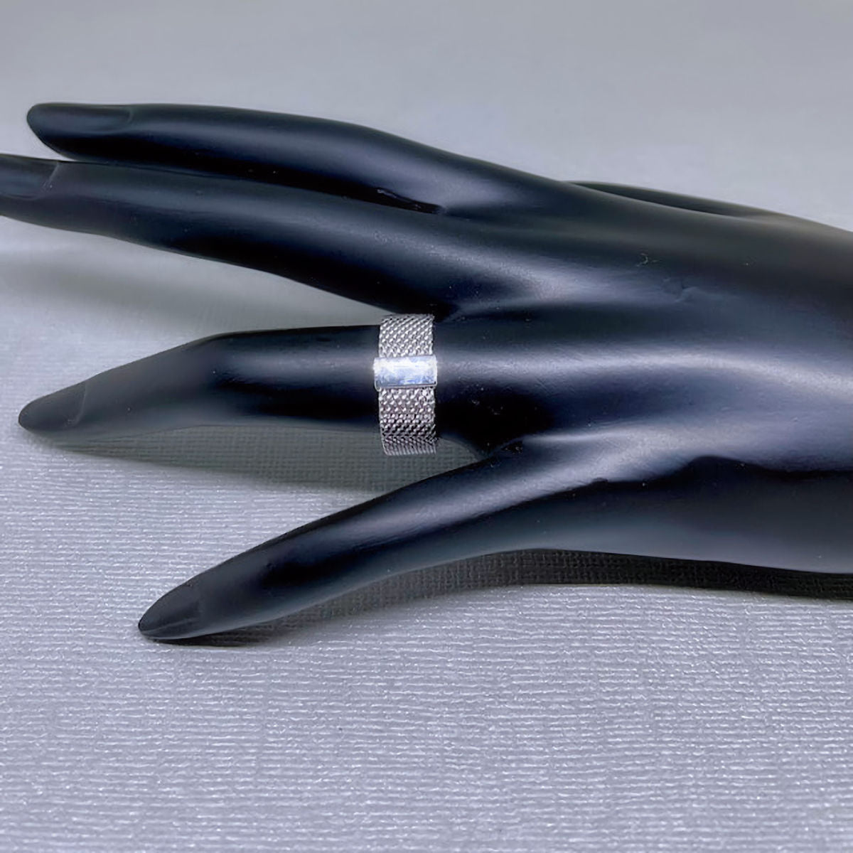 Sterling Silver Mesh Ring