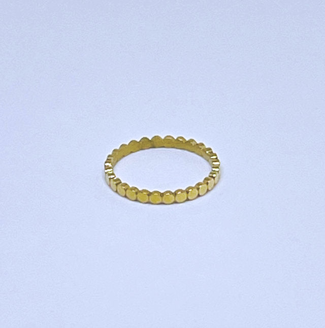 Gold Stainless Steel Circle Stacking Ring
