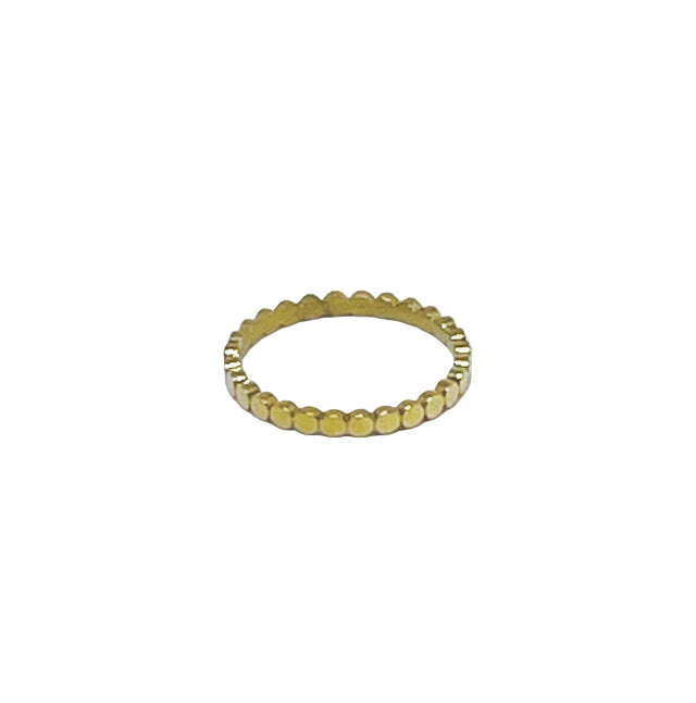 Gold Stainless Steel Circle Stacking Ring