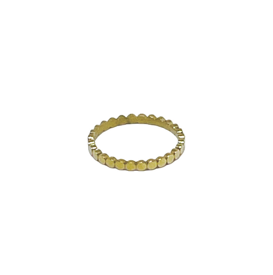 Gold Stainless Steel Circle Stacking Ring