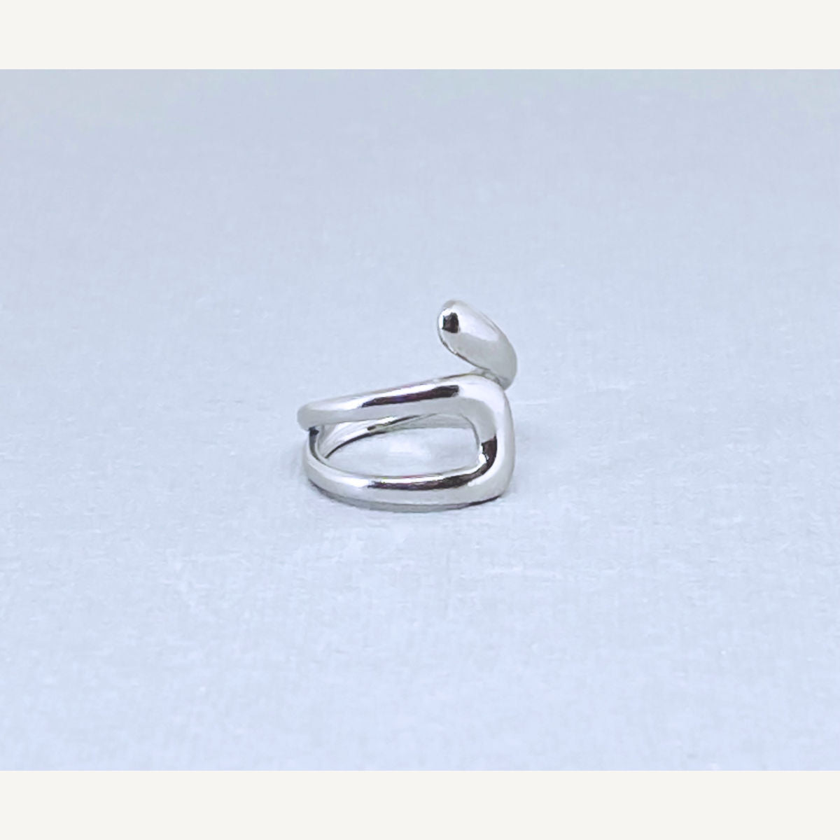 Twisted Cuff Stainless Steel Ring