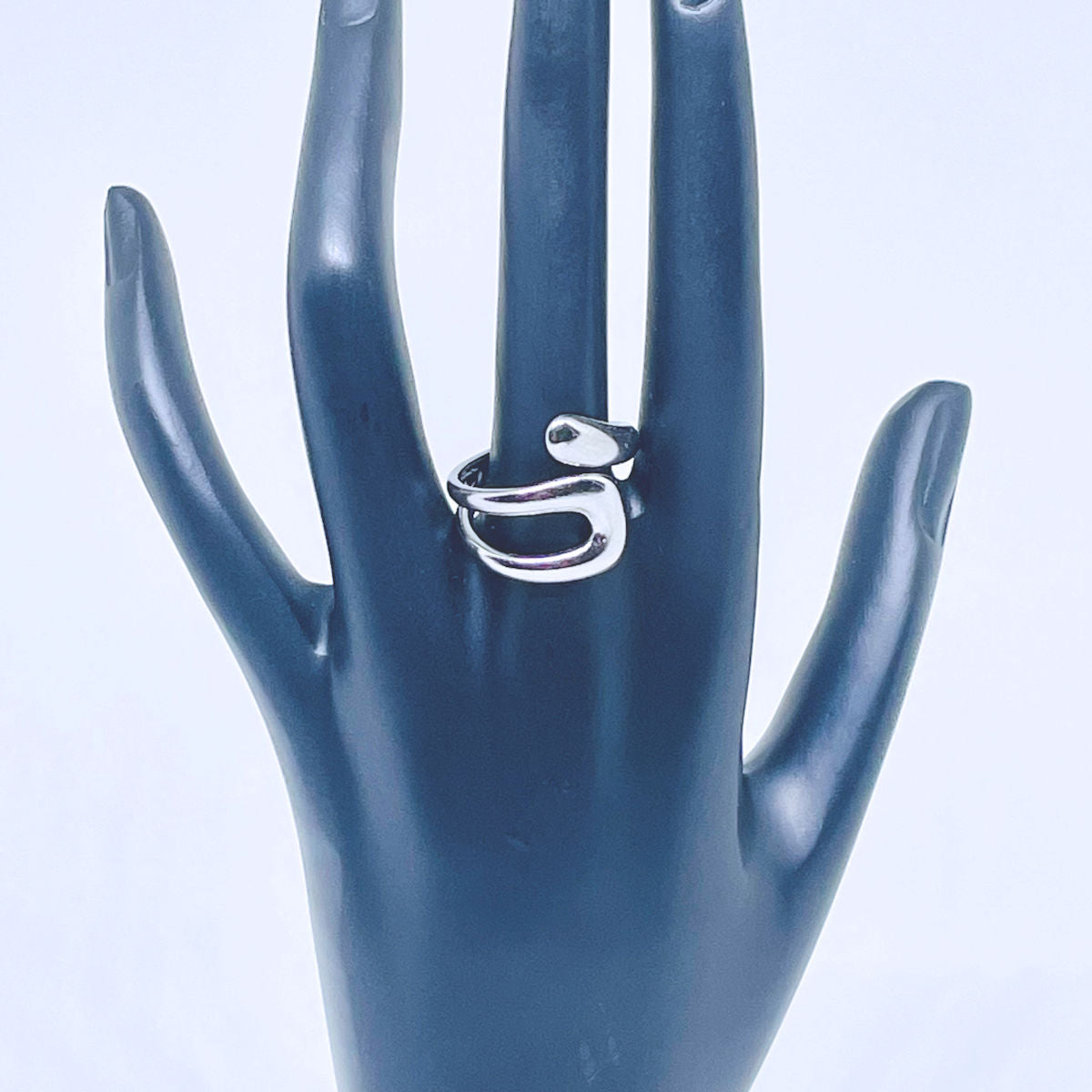 Twisted Cuff Stainless Steel Ring