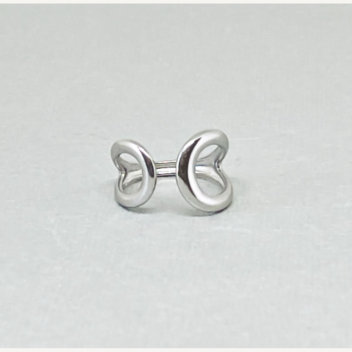 Stainless Steel Crescent Ring